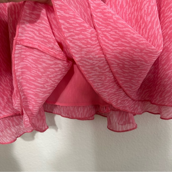 Aerie Chiffon Wrap Skirt Women's Large L Pink Ruffle Flowy Feminine Fairy Girly - Picture 5 of 10